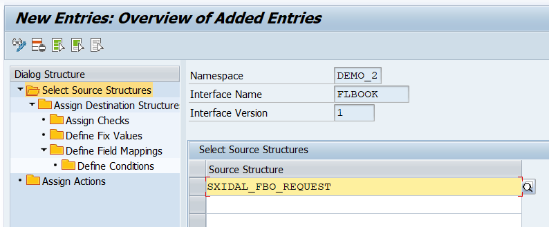 Create New Source Structure