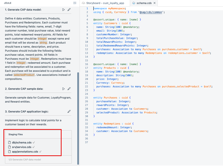 generated code