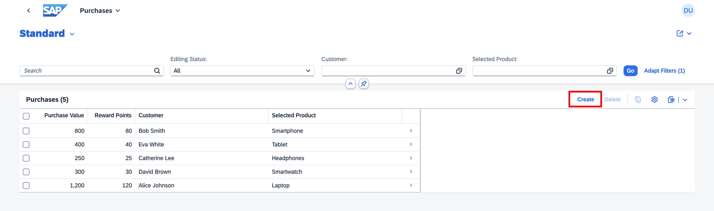 create purchase