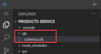 schema cds file creation