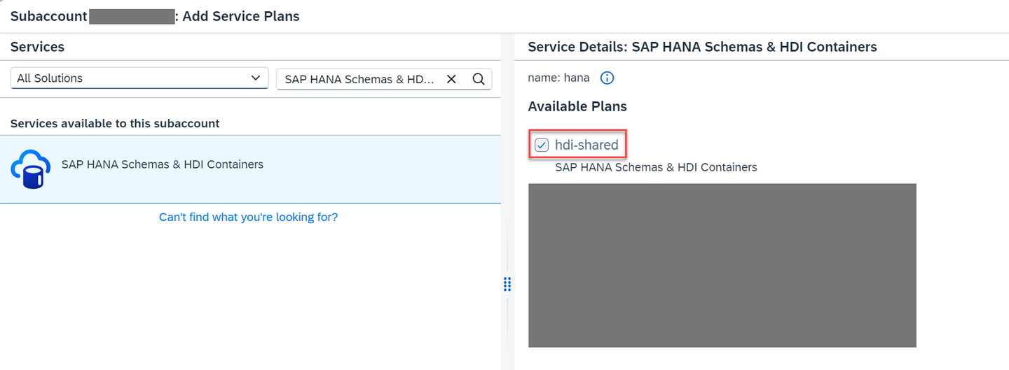 Add HANA HDI