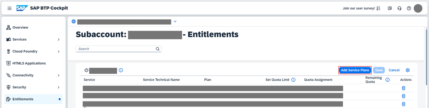 Add service plans