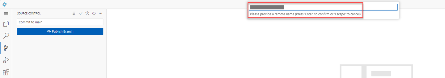 Provide remote name