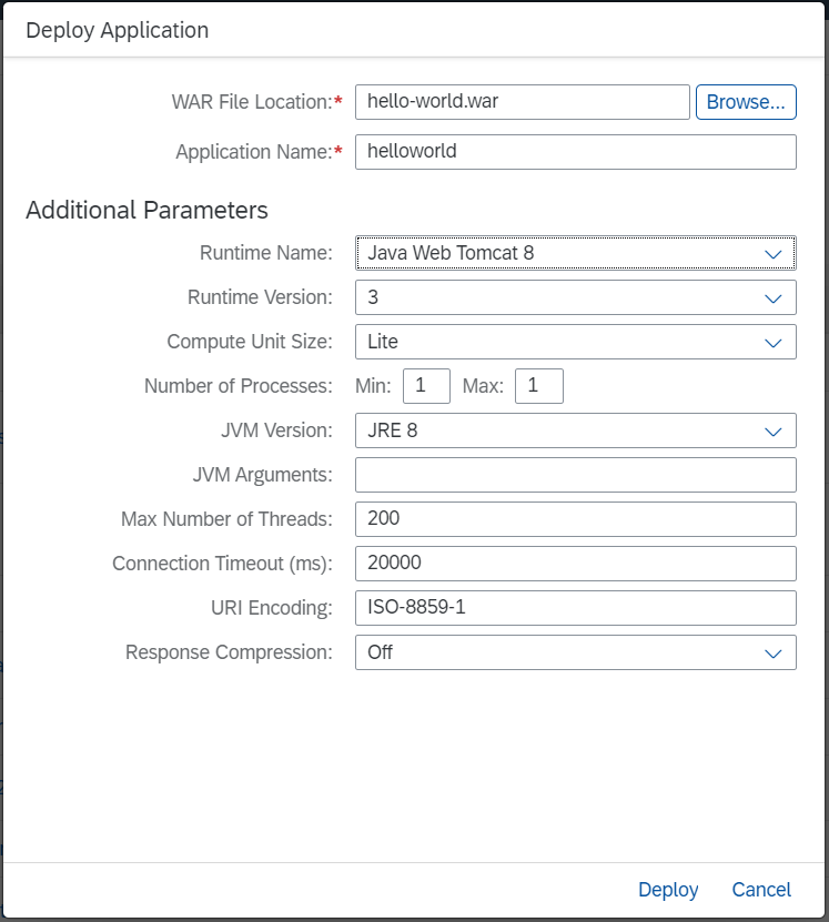 Deploy Application