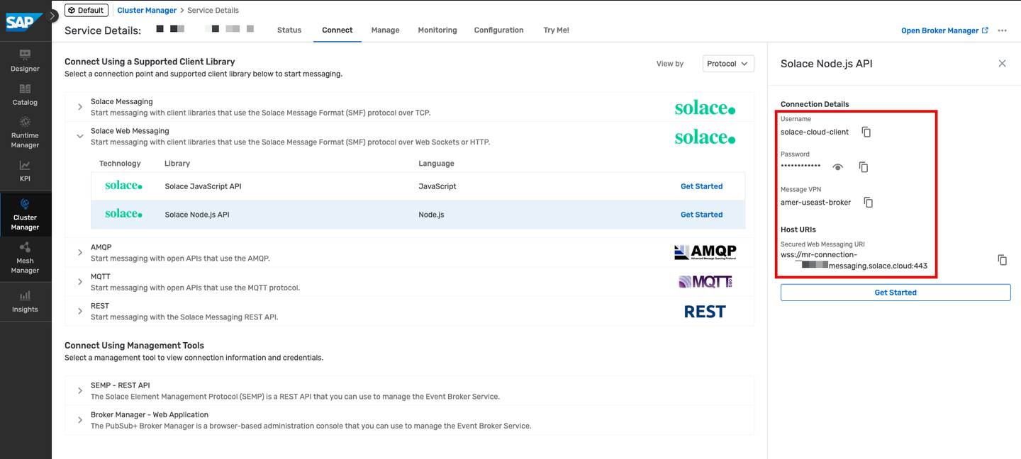 Event Broker - Credentials