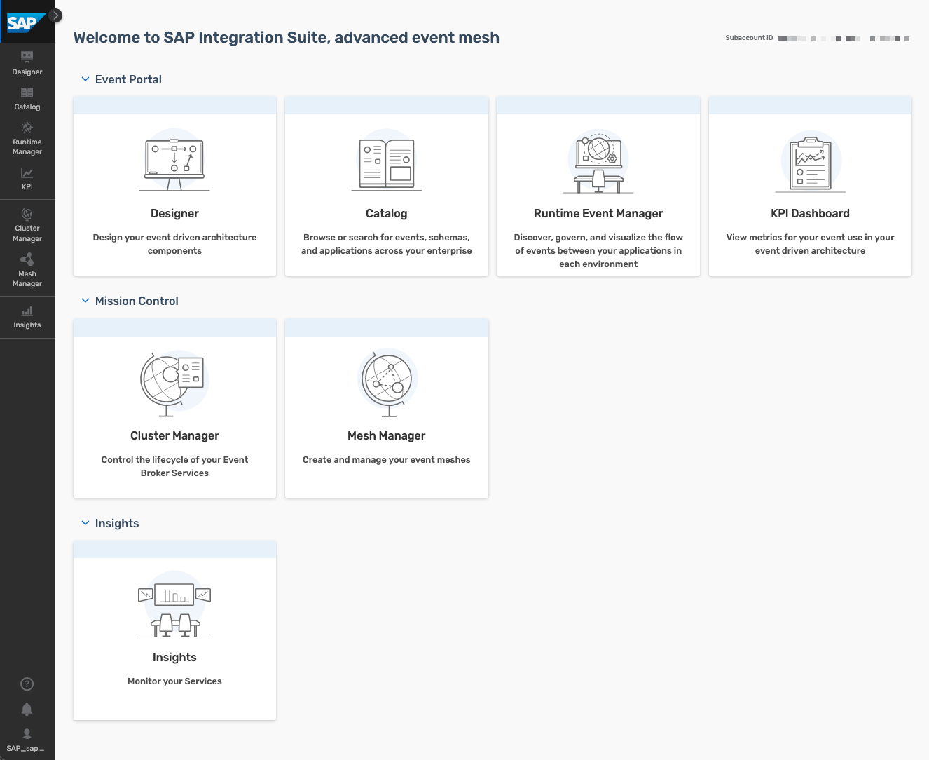 AEM start page