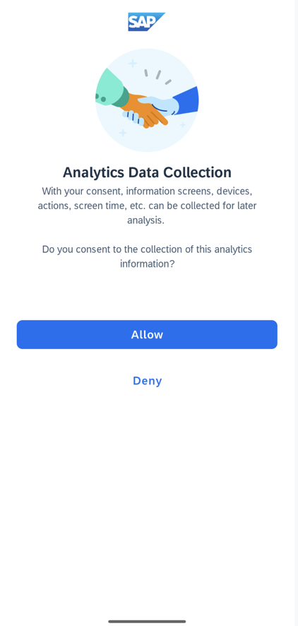 Usage Reporting Consent Screen