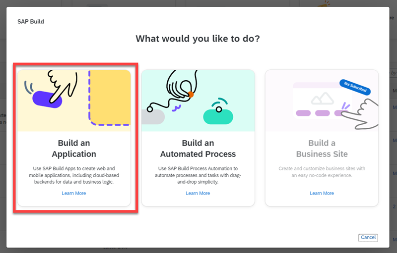 Build an application