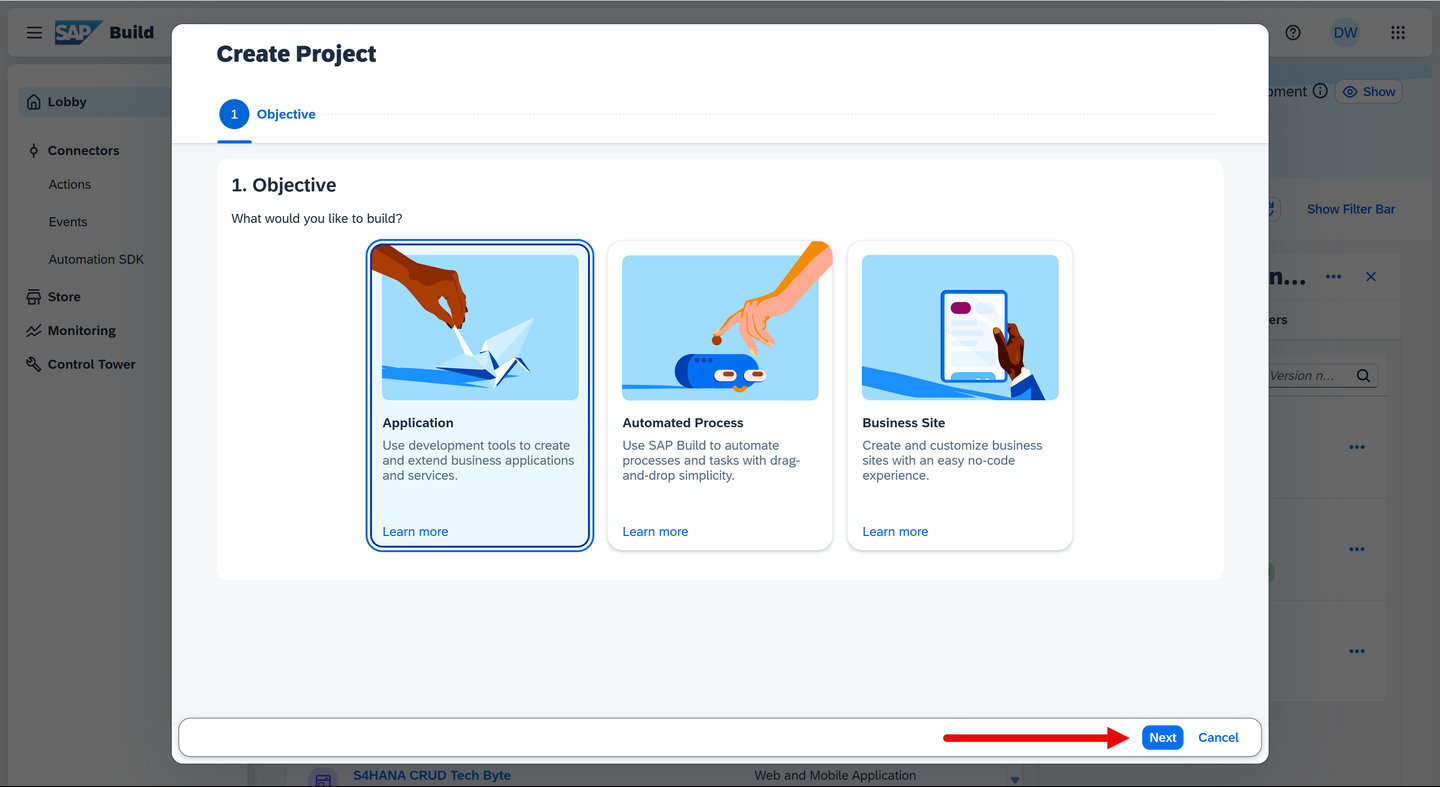 Build an application