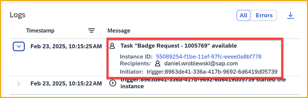 Task info