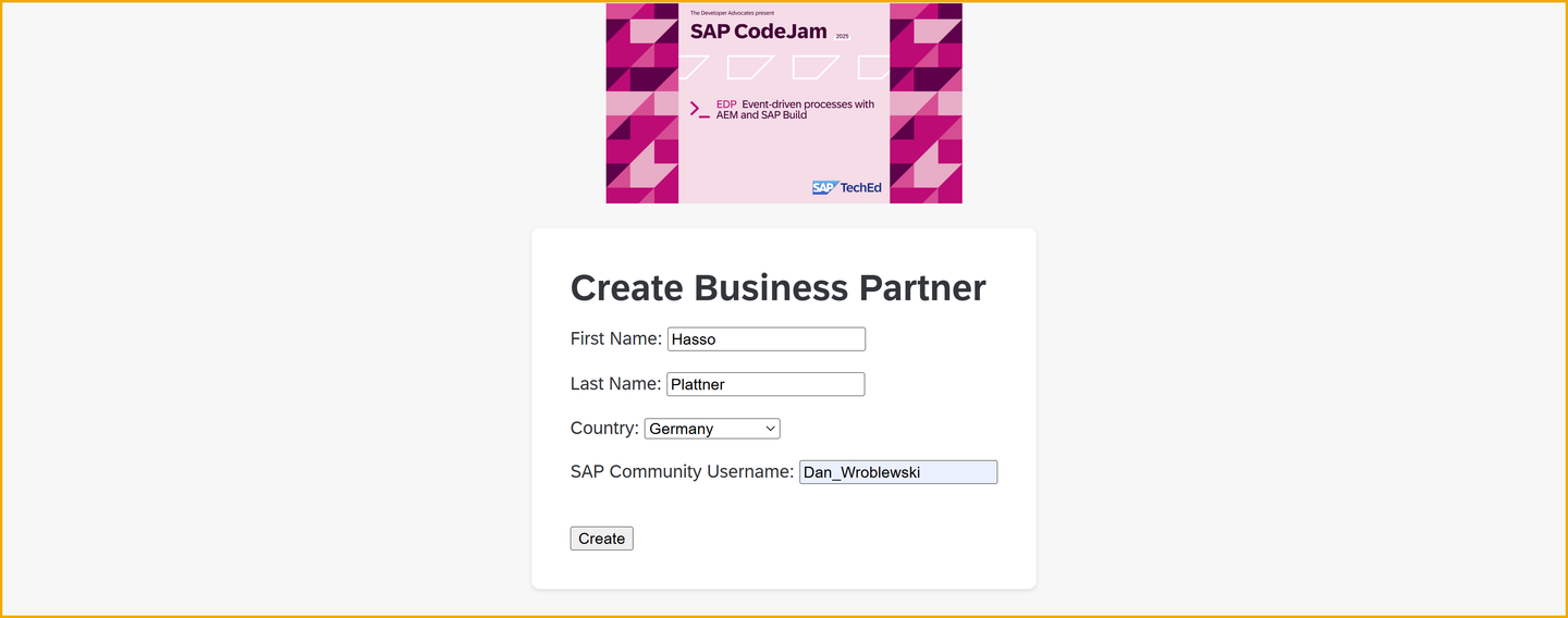 Add business partner