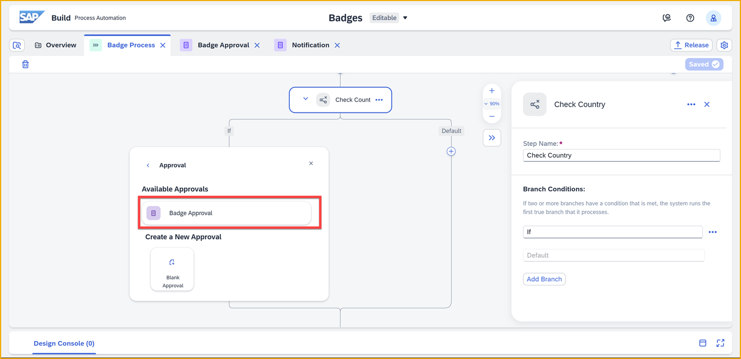 Select existing form