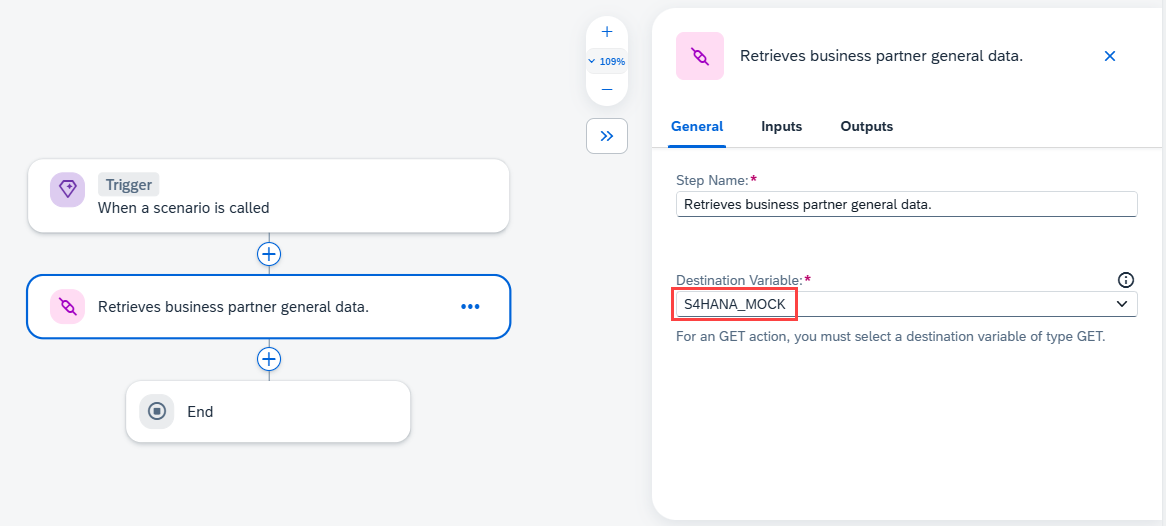 Joule Studio destination variable