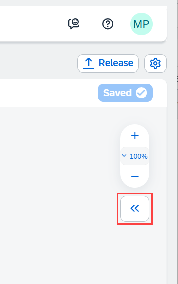 Process Automation open side panel