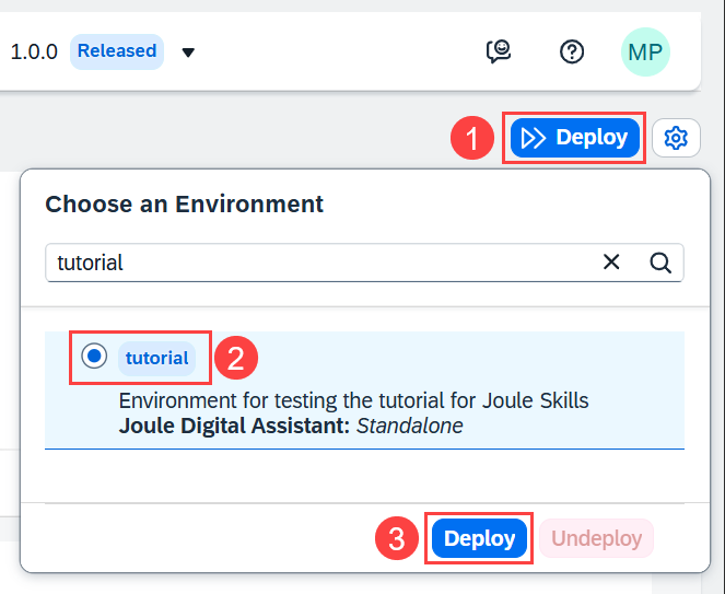 Joule Studio deploy