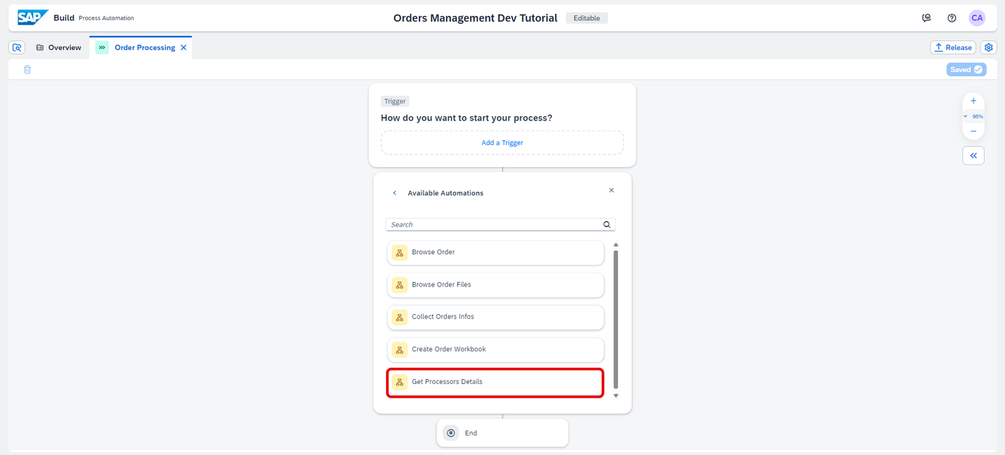 Add Automation