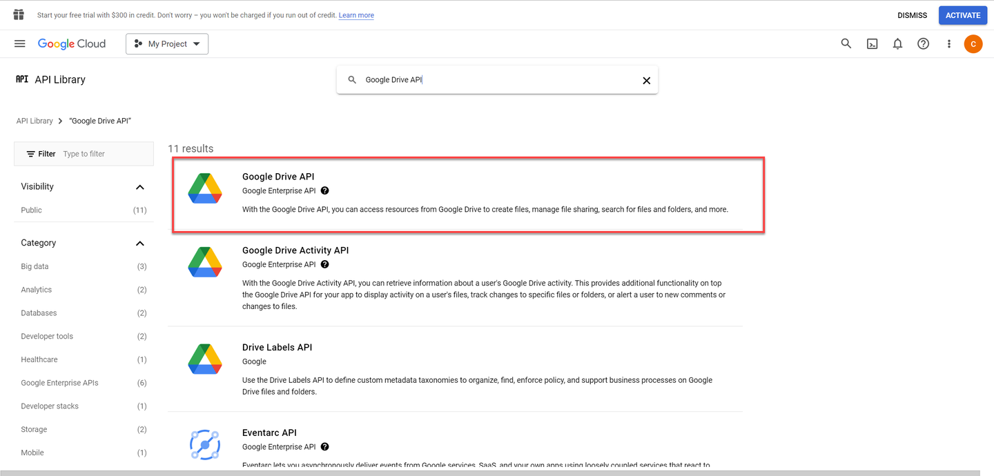 Google Drive API