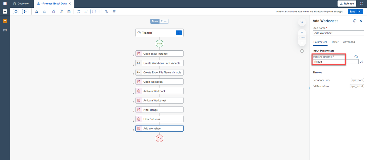 Add a New Worksheet