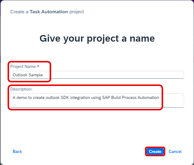 Name your project appropriately