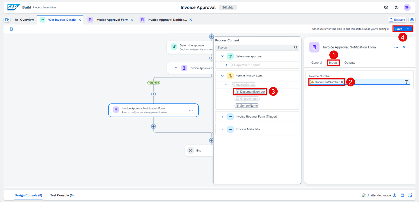 Approval Notification Input