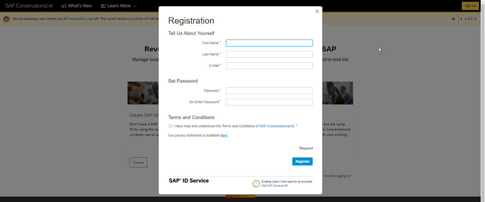 Sign up