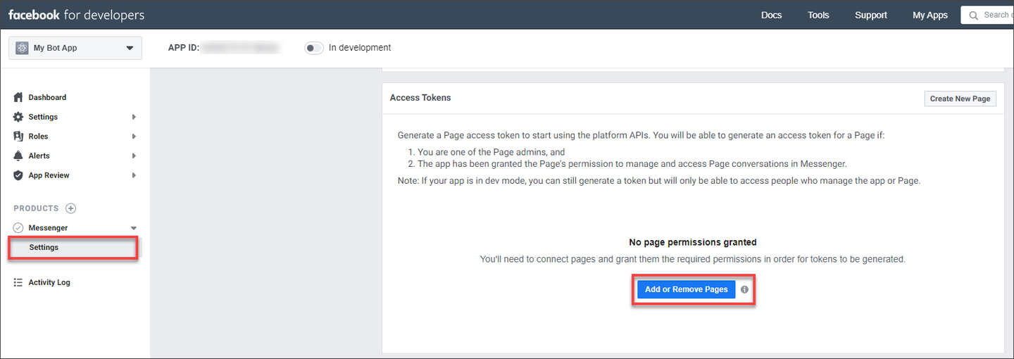 Add page to app