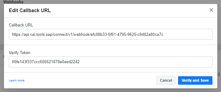 Callback and token