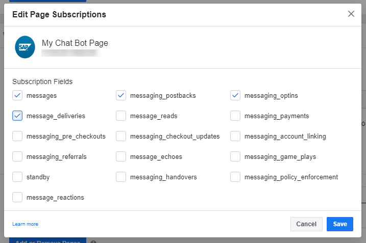 Link text e.g., Destination screen