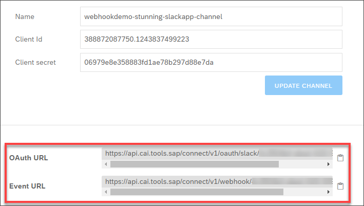Credentials results