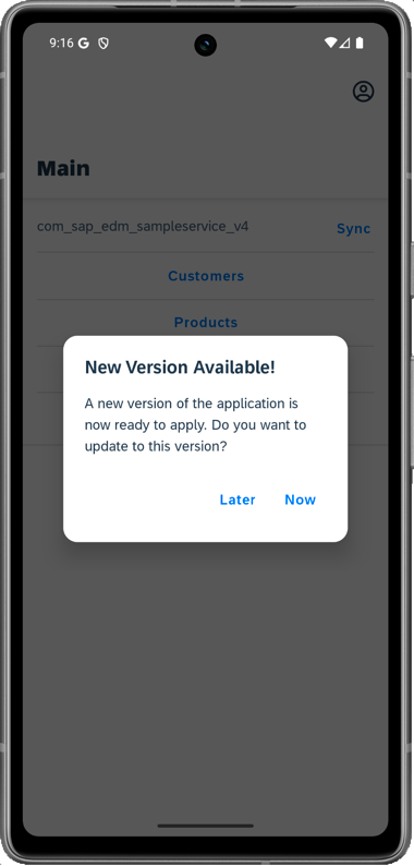 Android Check For Updates New Version Dialog