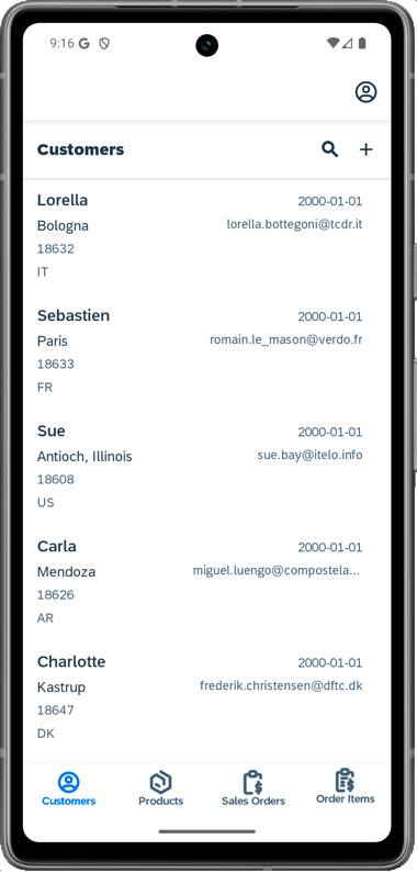 Android Main Page Bottom Navigation Layout