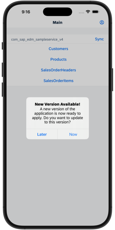 iOS Check For Updates New Version Dialog