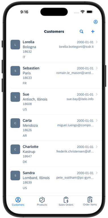 iOS Main Page Bottom Navigation Layout