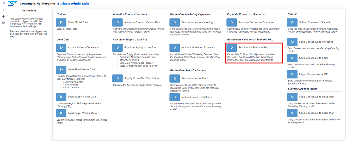 xp&A Consensus Net Revenue Planning