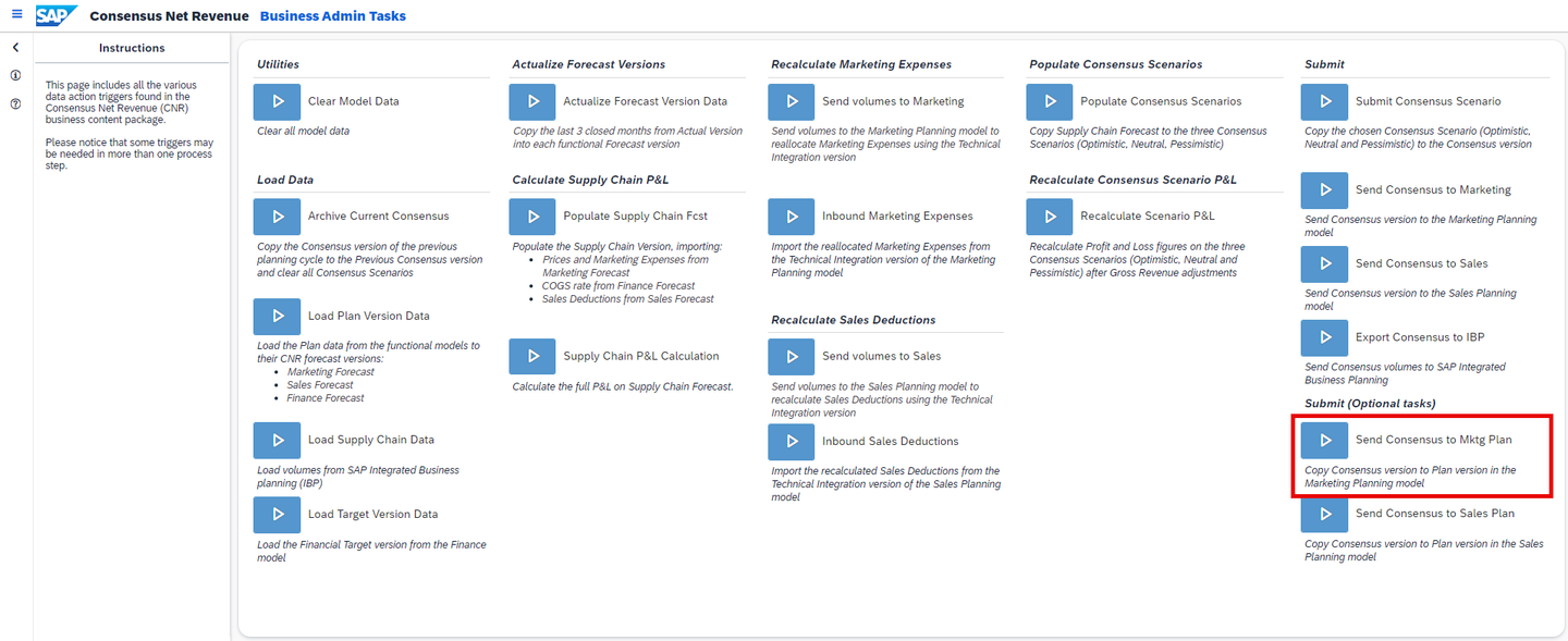 xp&A Consensus Net Revenue Planning
